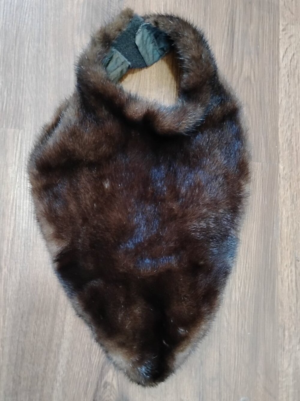 Vintage Marshall Field & Company Mink Fur Dickey Bib Collar Tie